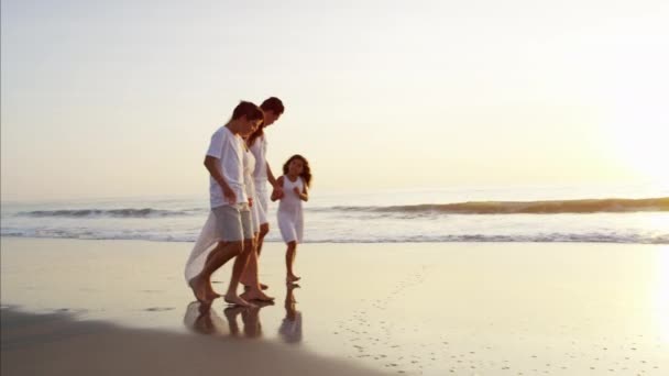 Parents enjoying time with children — Stock Video