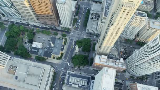 Prédios de Chicago em Financial District — Vídeo de Stock