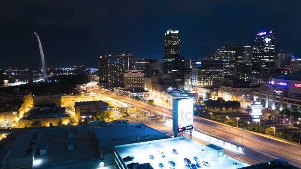 Waterfront of the Gateway Arch St Louis — Videoclip de stoc