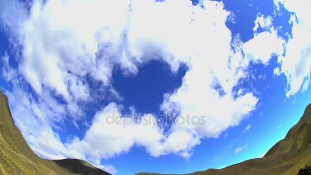 Cloudscape nad Jižní Alpy, Nový Zéland — Stock video