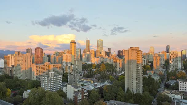 建筑和摩天大楼在温哥华 — 图库视频影像