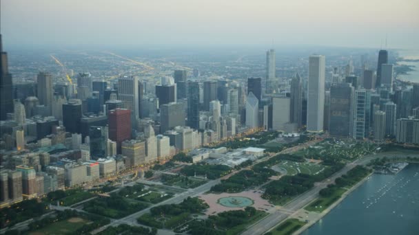 Sears Tower στην πόλη Σικάγο — Αρχείο Βίντεο