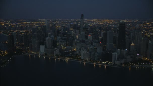 在芝加哥市的汉考克大厦 — 图库视频影像