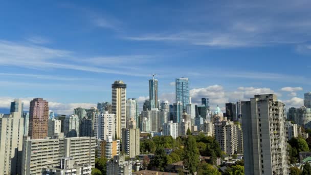 Budynki i drapacze chmur w Vancouver — Wideo stockowe
