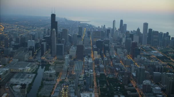 Сирс Тауэр в Чикаго — стоковое видео
