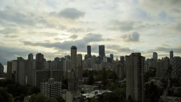 Будинки й хмарочосів у Ванкувері — стокове відео
