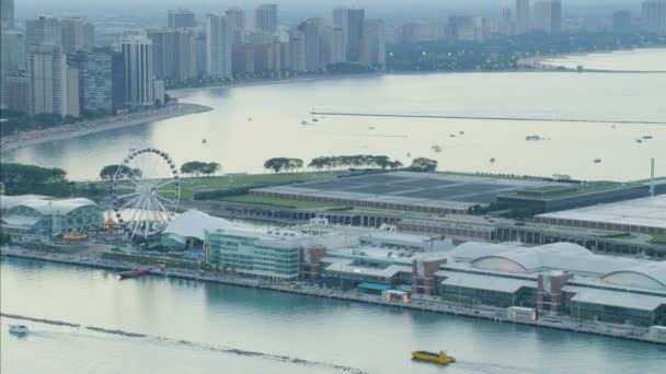 Lake Michigan in Chicago — Stockvideo