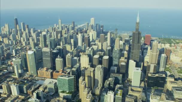 Chicago en Sears Tower — Stockvideo