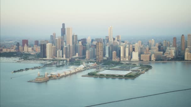 Lago Michigan a Chicago — Video Stock