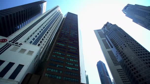 Marina Bay Skyscrapers — Stock Video