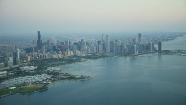 Edificios de rascacielos de Chicago — Vídeo de stock