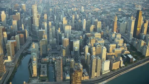 Озеро Мічиган в Чикаго — стокове відео