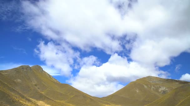 新西兰南阿尔卑斯山的阴影 — 图库视频影像