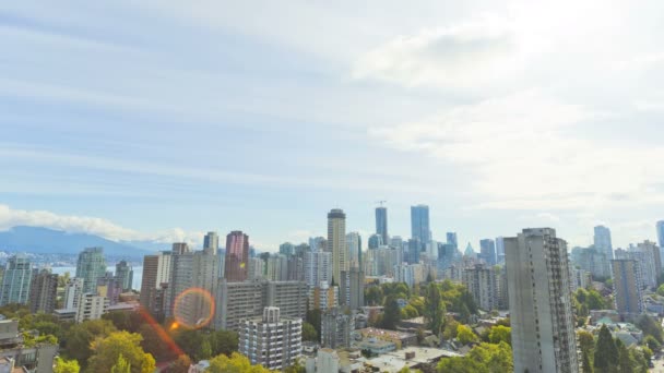 建筑和摩天大楼在温哥华 — 图库视频影像