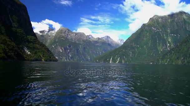 Milford Sound, Neuseeland — Stockvideo