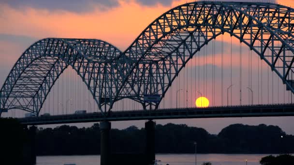 Memphis silniční most — Stock video