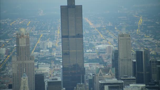 Willis tower w Chicago — Wideo stockowe
