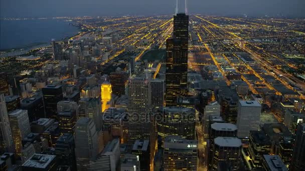 Torre Sears en Chicago — Vídeo de stock