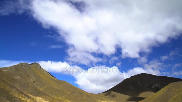 Wolkenlandschaft über den Südalpen — Stockvideo