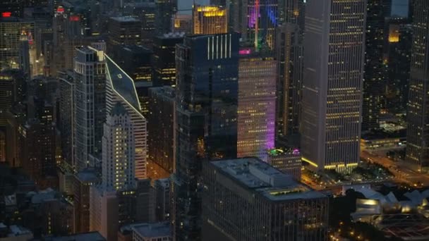 Edificios de rascacielos de Chicago — Vídeo de stock