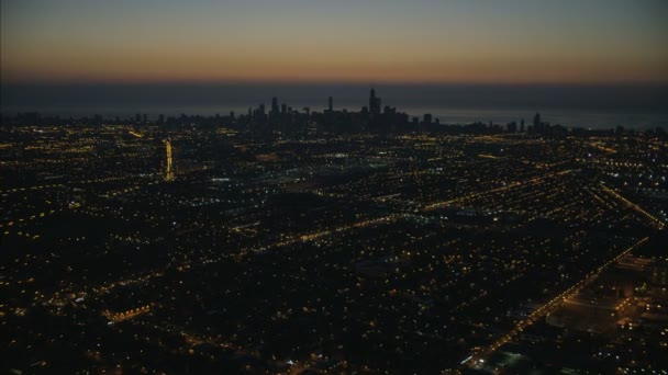 Edificios de rascacielos de Chicago — Vídeos de Stock