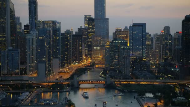 芝加哥的特朗普塔 — 图库视频影像
