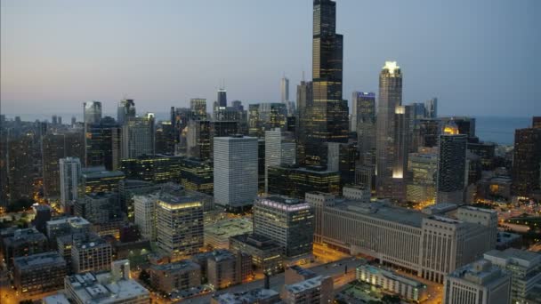 Willis tower w chicago — Wideo stockowe