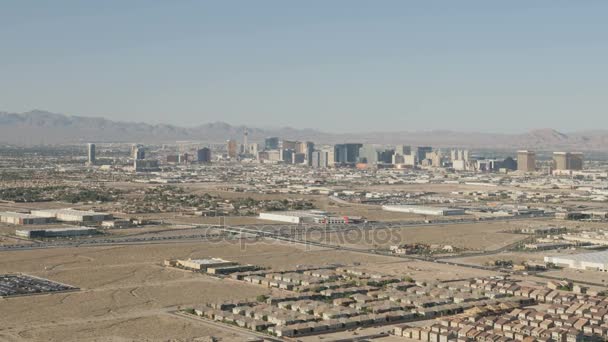 Resort hotels, Las Vegas en voorsteden huizen — Stockvideo