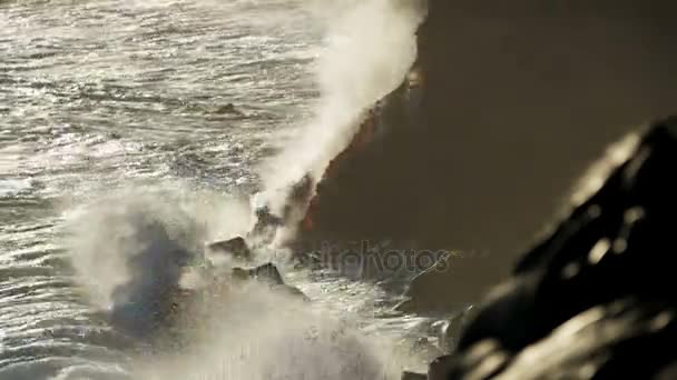 熔岩注入太平洋 — 图库视频影像