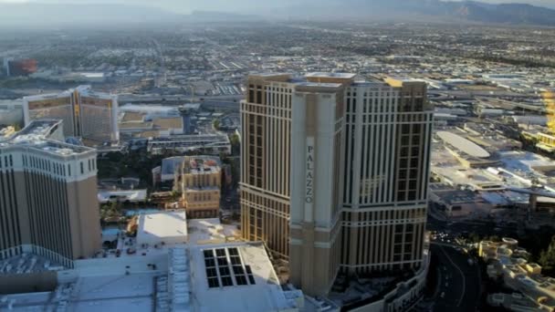 Hoteles de lujo y Casinos Las Vegas — Vídeos de Stock