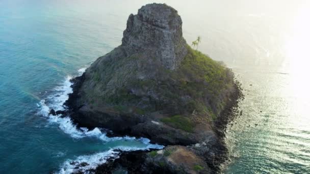 Chapéu de Chinês Kaneohe Bay Kualoa Point — Vídeo de Stock