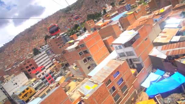 La Paz ve El Alto Bolivya — Stok video