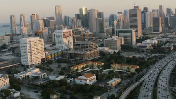 Auto-estrada 95 cruzamento, Miami — Vídeo de Stock