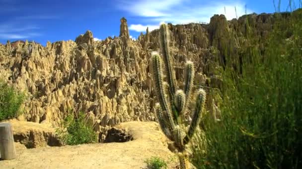 Moon Valley formations — Stock Video