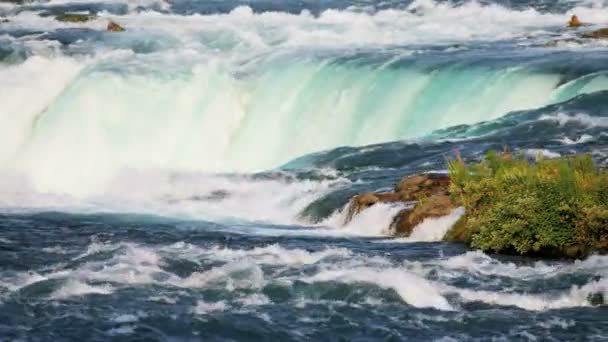 Niagara Falls przejrzyste wody słodkiej — Wideo stockowe