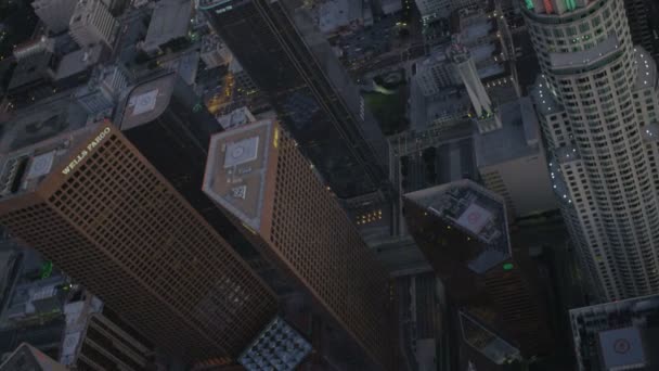 Iluminado US Bank Tower — Vídeos de Stock