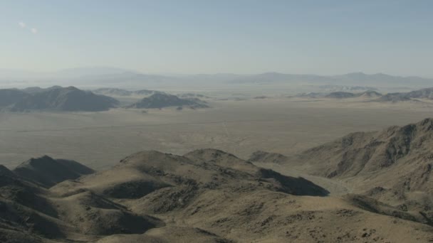 Мохаве пустыня и горы — стоковое видео