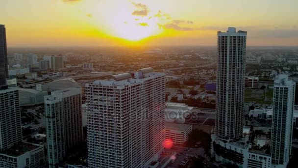 Miami Financial Business District — Stok Video