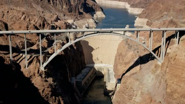 Hoover Dam på oss 93 turistmål — Stockvideo