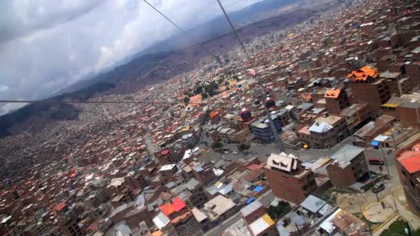 Casas y edificios comerciales de La Paz — Vídeos de Stock
