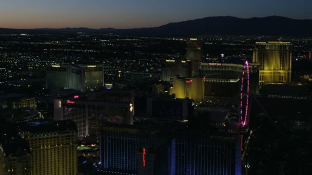 Şehir merkezindeki Resort otel ve Casino, Las Vegas — Stok video
