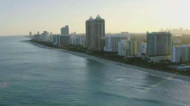 Vista do pôr do sol de Indian Creek, Miami — Vídeo de Stock