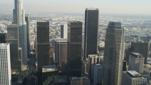 City office skyscrapers  Los Angeles — Stock Video