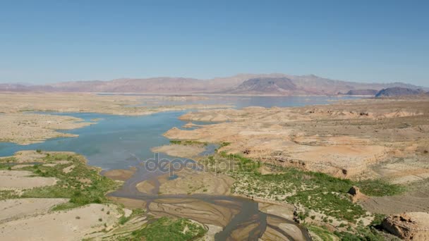 Desert and river, Nevada — Stock Video