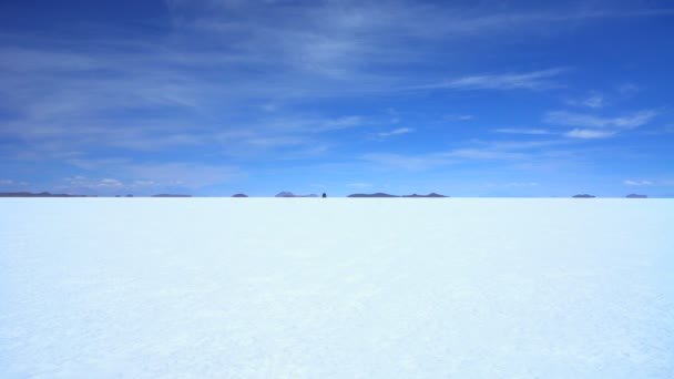 Salar de Uyuni arid Pisos de sal — Vídeos de Stock