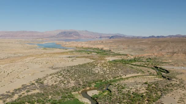 Çöl ve nehir, Nevada — Stok video