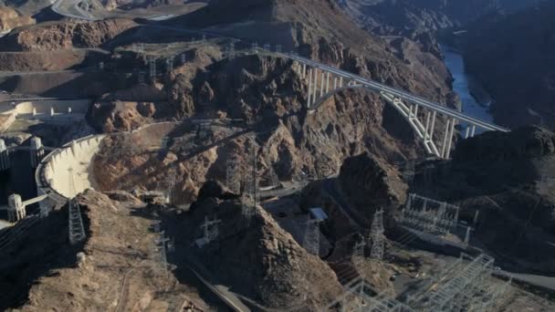Hoover Dam produceren van hydro-elektriciteit — Stockvideo