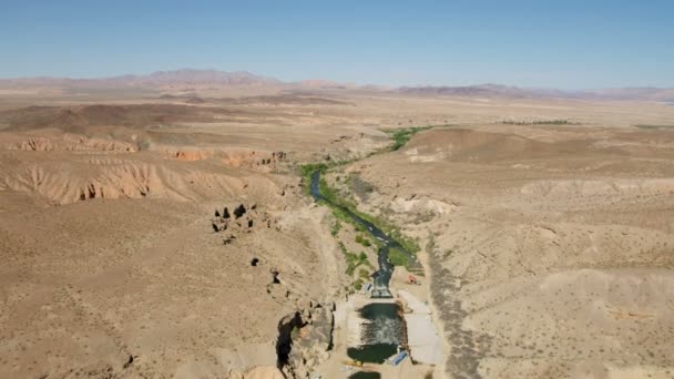 Desierto y río, Nevada — Vídeo de stock