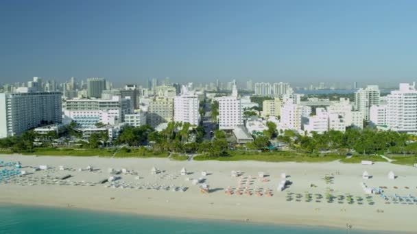 Art-Deco-Hotels Miami — Stockvideo