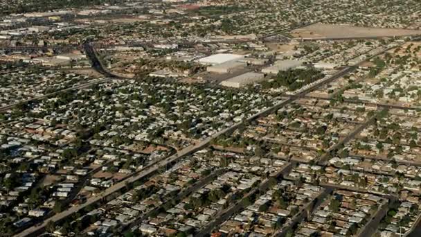 Casas residenciais suburbanas, Las Vegas — Vídeo de Stock